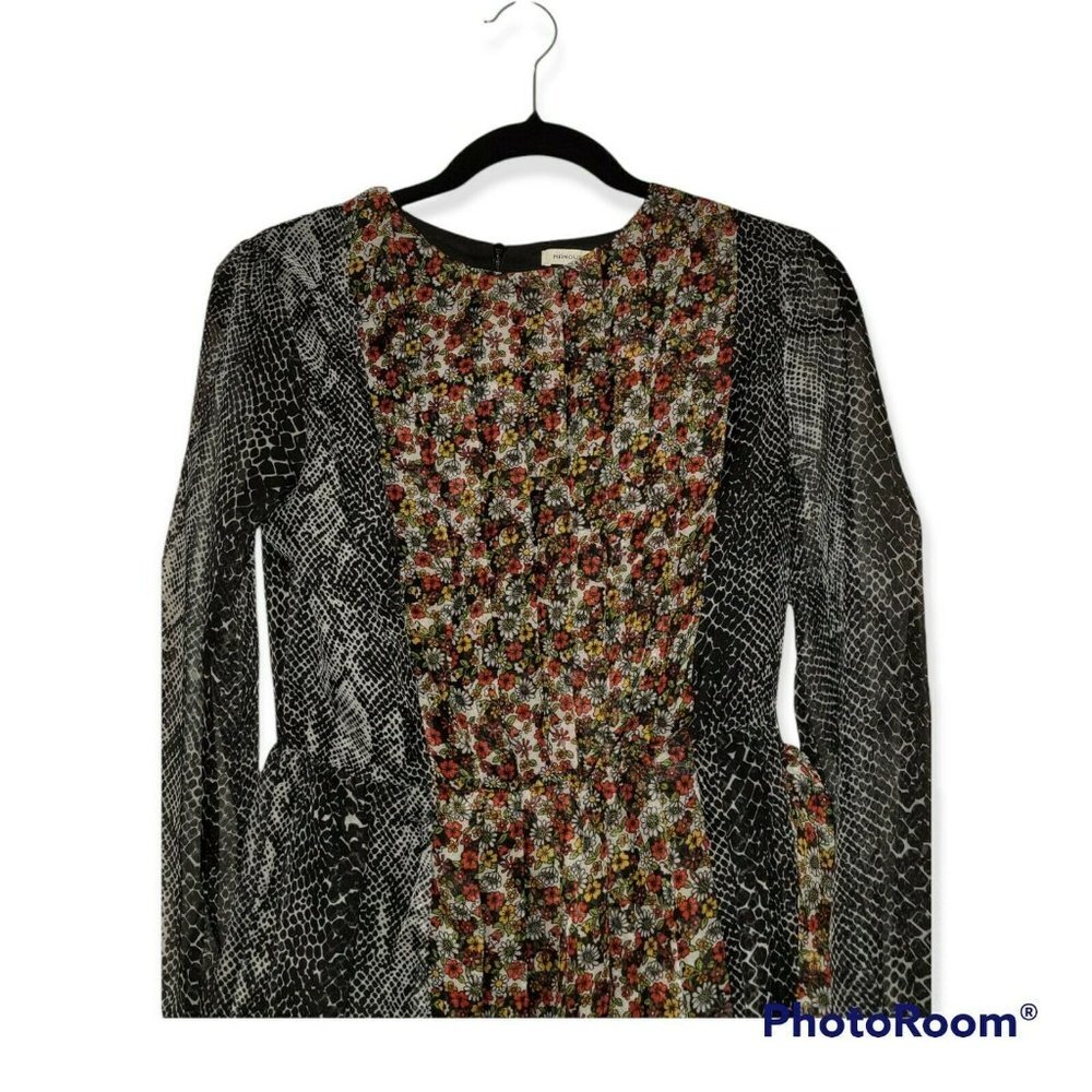 Manoush Floral And Animal Print Midi Dress Size 6 U S - Picture 4 of 7